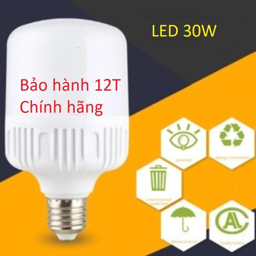 [KMT06] - Bóng đèn Led trụ 30W TOATAT Siêu sáng (Trắng)