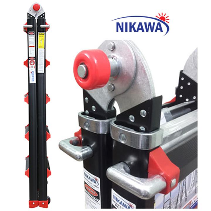 Thang nhôm gấp trượt Nikawa Nhật Bản NKB45 - 5,5m Tải trọng 250kg