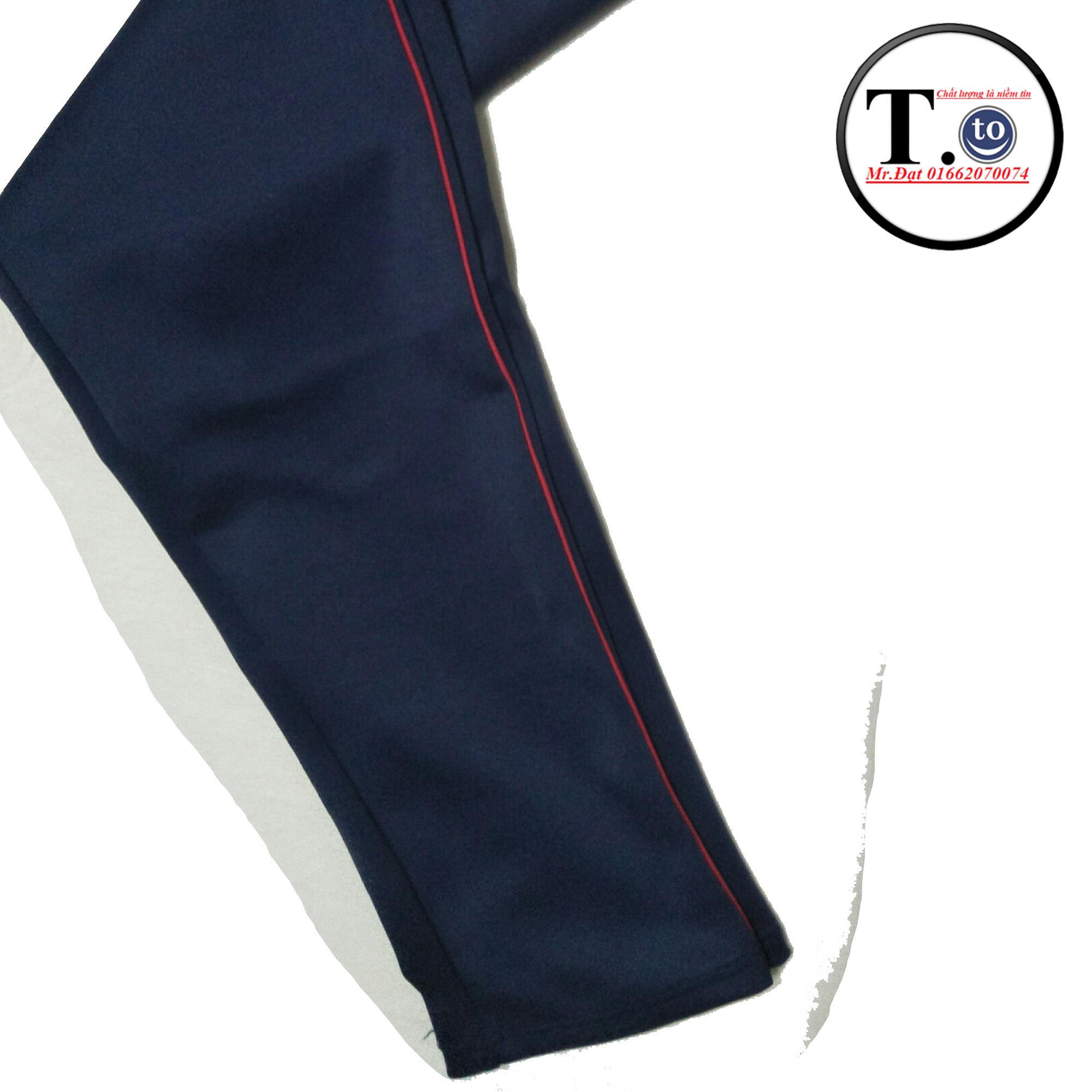 [HCM]Quần thun nữ - legging màu XANH ĐEN 5 VIỀN (Ôm body quần màu xanh đen viền sọc màu Đỏ - trắng - cam - xanh - hông)