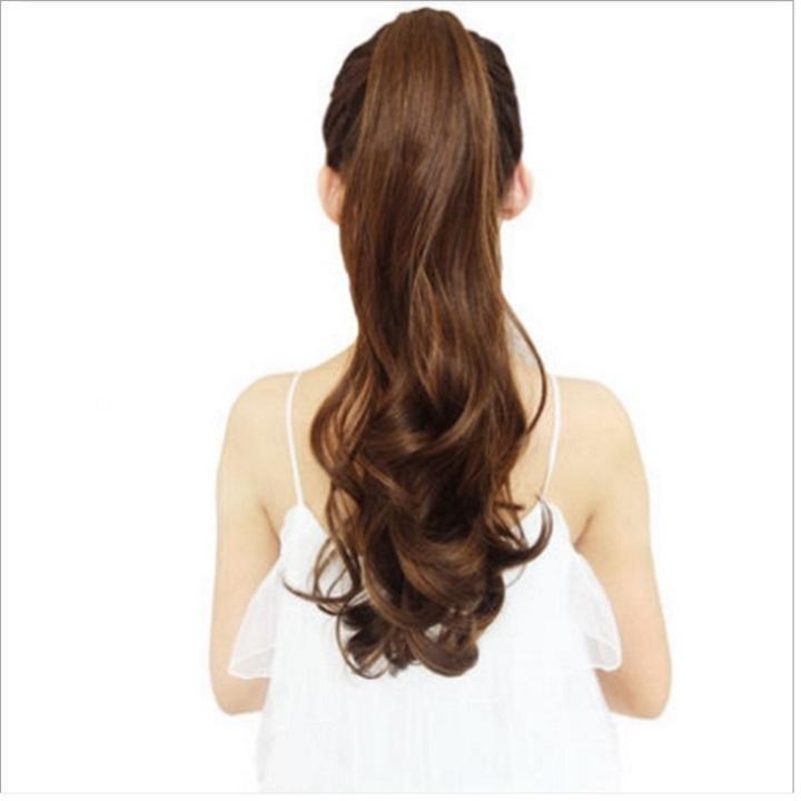 [HCM]Tóc cột nữ hàn quốc , tóc cột nữ giúp dày tóc , phòng tóc ( màu vàng)