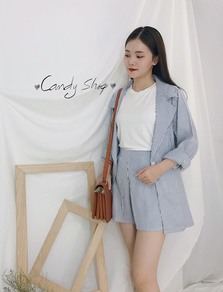 Set Vest caro công sở sang trọng lịch sự (hình thật)
