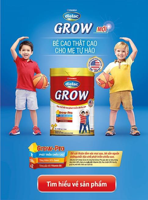 Sữa Vinamilk Dielac Grow 1+ 900g (hộp thiếc)