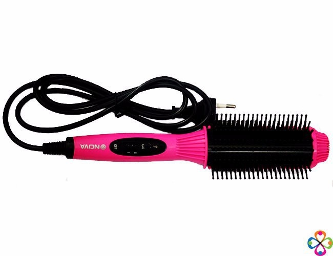 Lược điện NOVA 8810 uốn cúp chải thắng tóc đa năng (Hồng)
