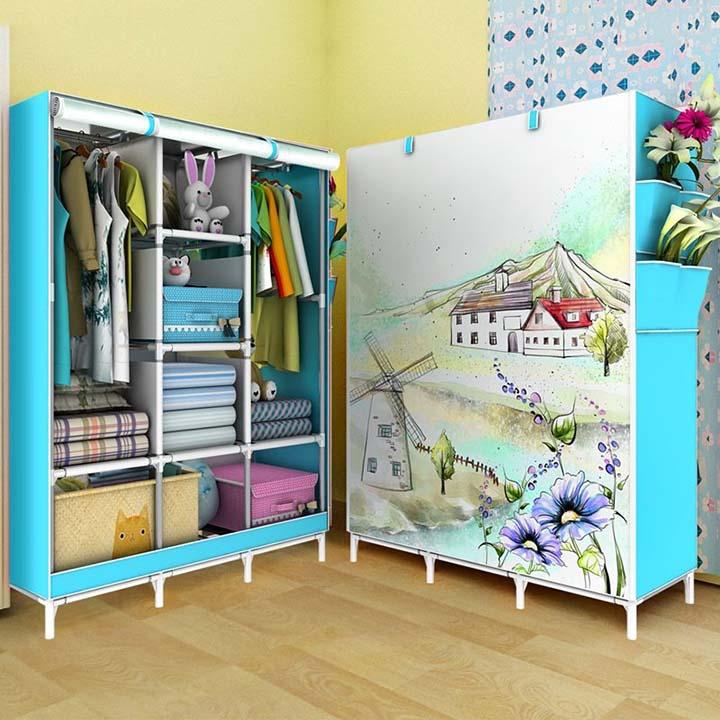 Tủ vải 3D bao gồm 3 buồng 8 ngăn