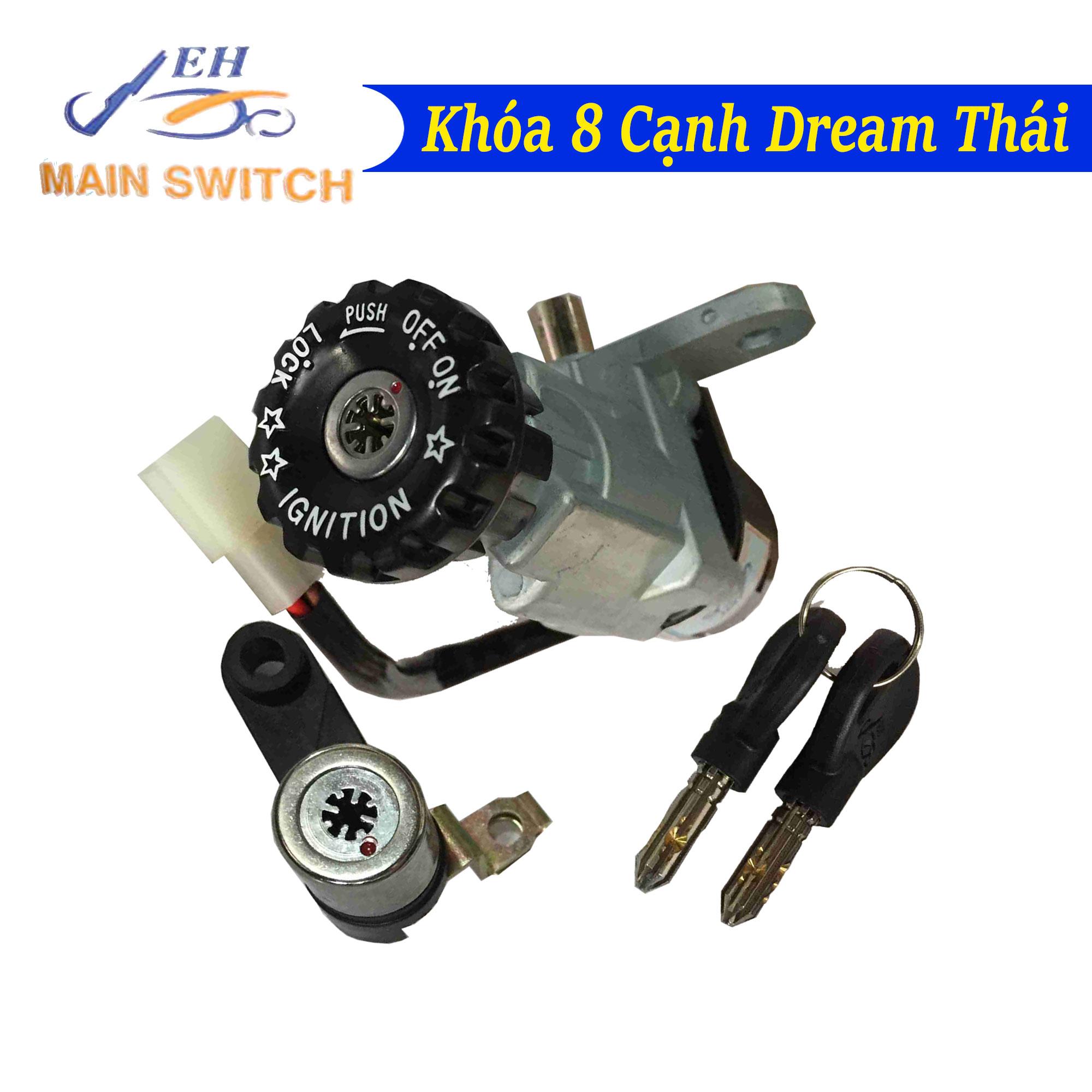 [HCM]Ổ Khóa Chống Trộm 8 Cạnh Xe Dream Thái
