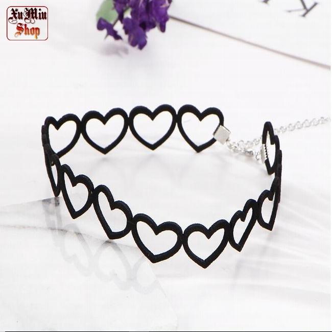 Vòng cổ choker trái tim