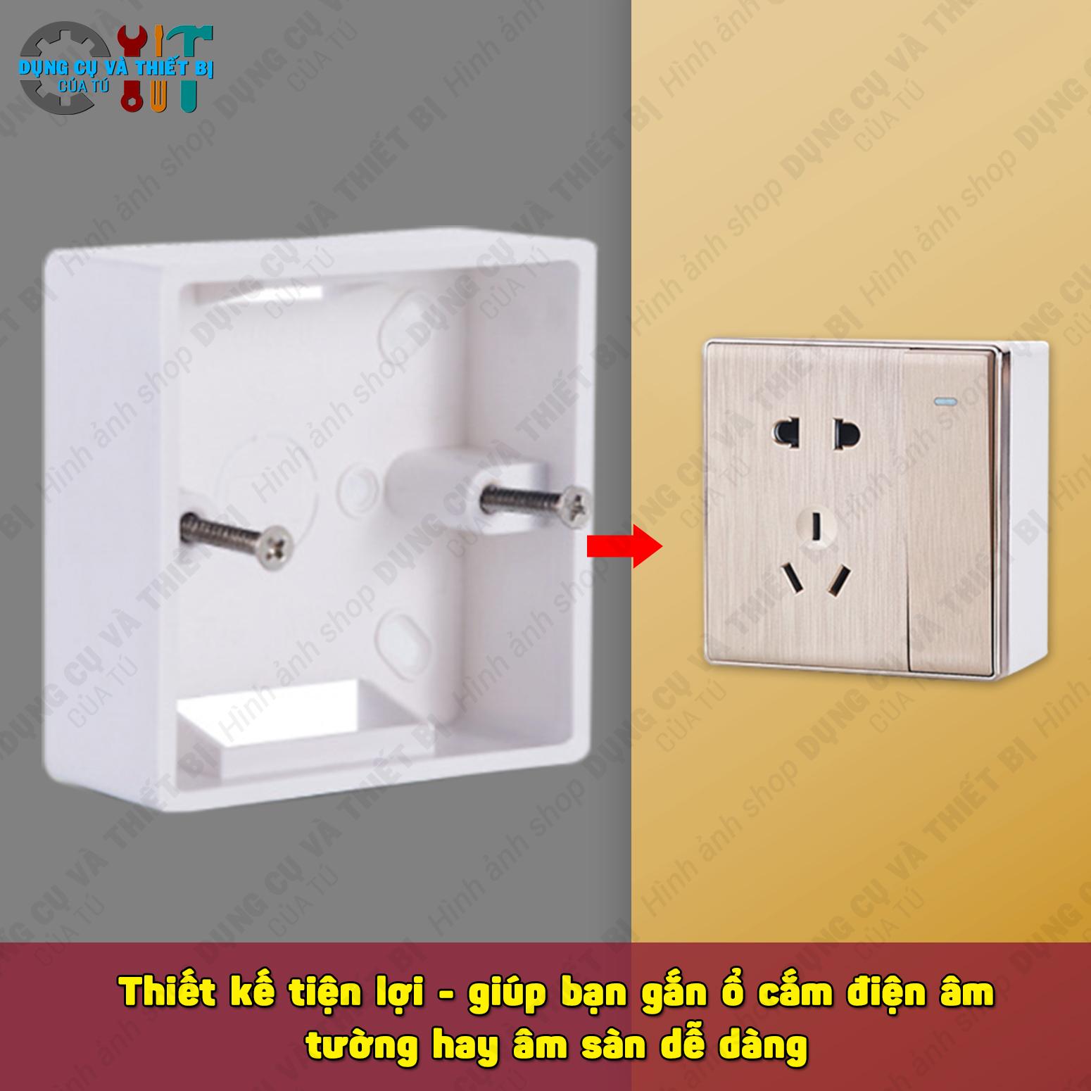 ĐẾ  Ổ CẮM ĐIỆN ÂM TƯỜNG CAO CẤP