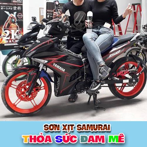 Sơn samurai màu cam - Chai sơn cam rực Y3505 sơn xịt samurai