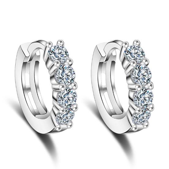 Freeship Bông tai nạm đá zircon BHBT149