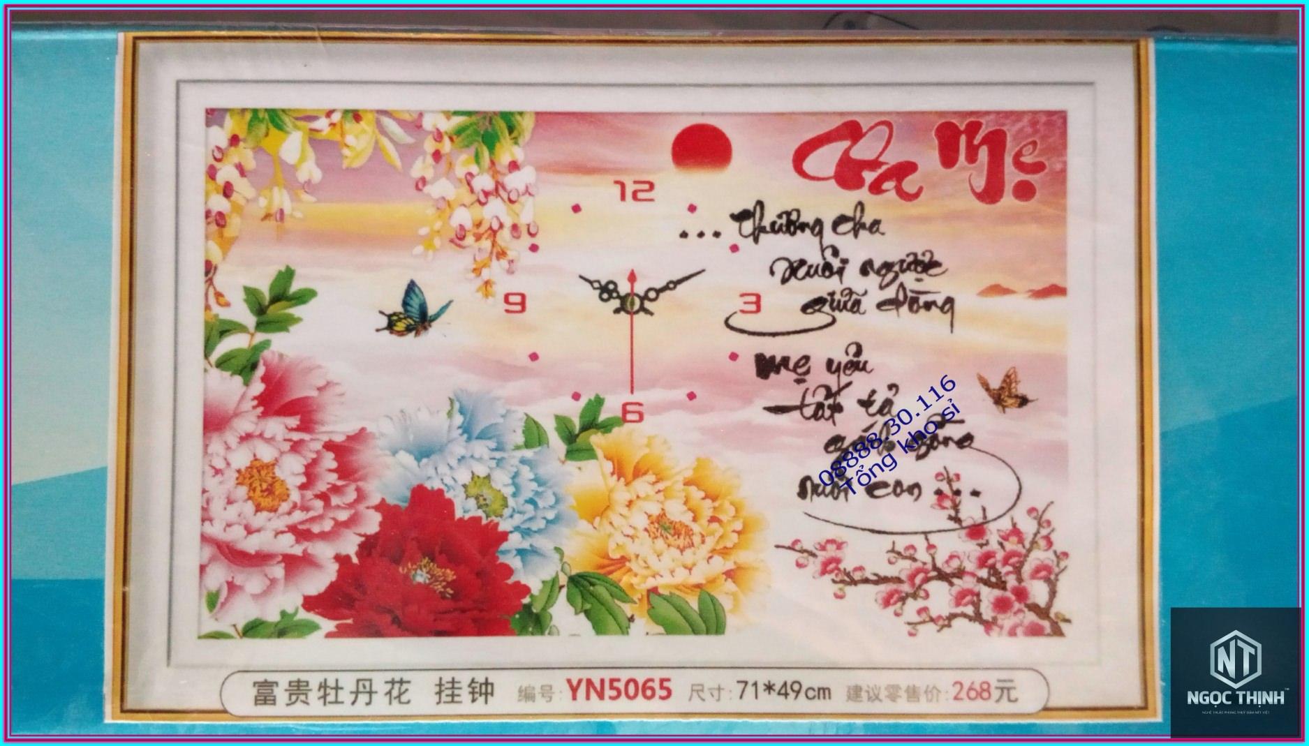 Tranh đính đá Cha mẹ YN5065-Ngọc Thịnh