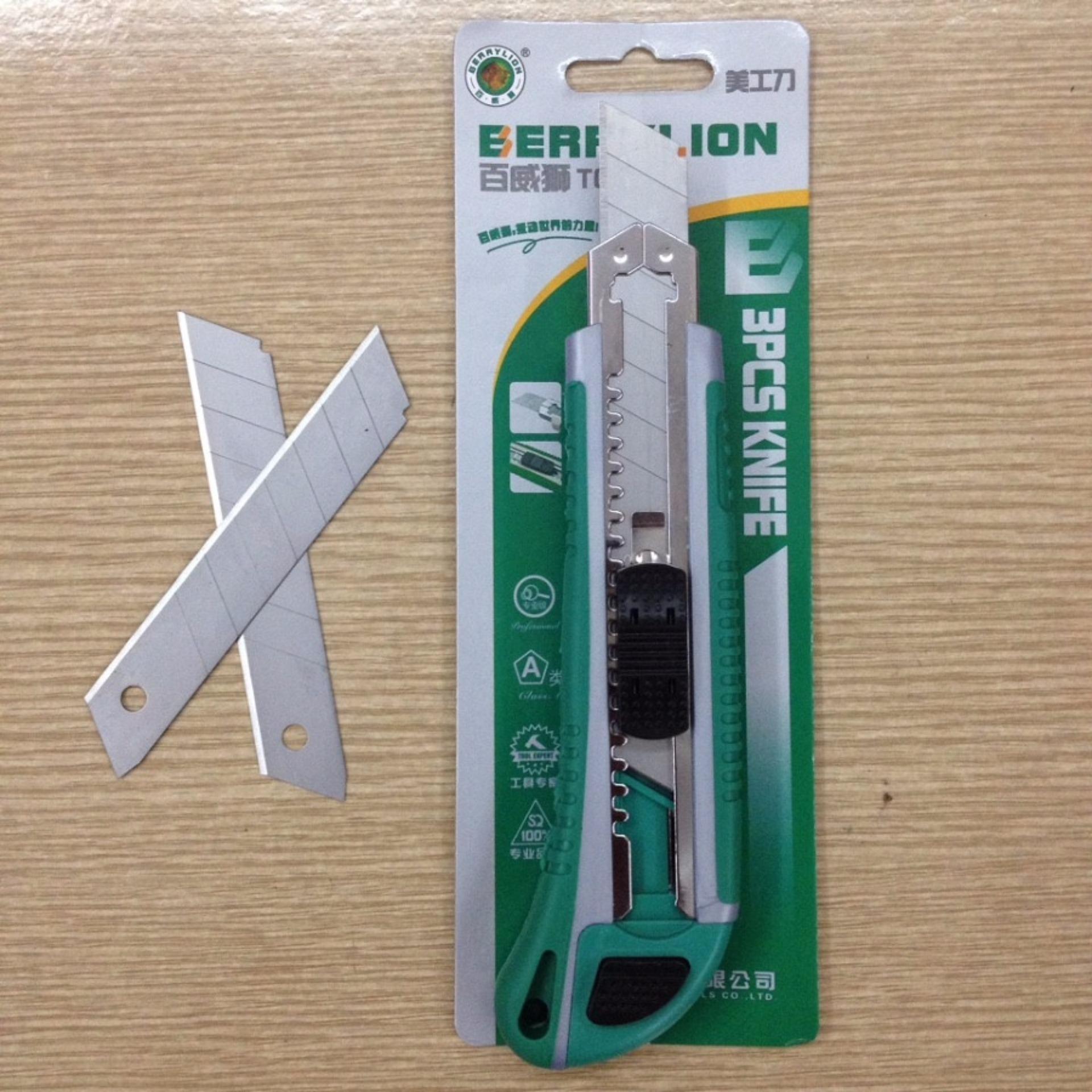 Dao rọc giấy dao cắt lưỡi lớn Berrylion ( kèm 3 lưỡi ) cao cấp - Điện Việt