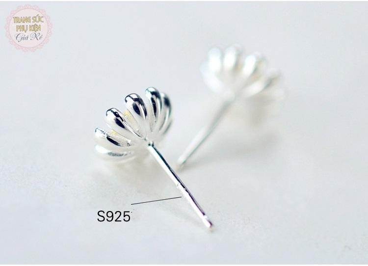Bông tai Hoa cúc HK Bạc 925 HT14