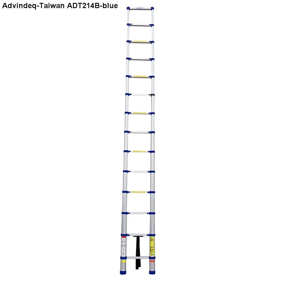 Thang nhôm rút gọn đơn Advindeq ADT214B Blue cao 4.9m