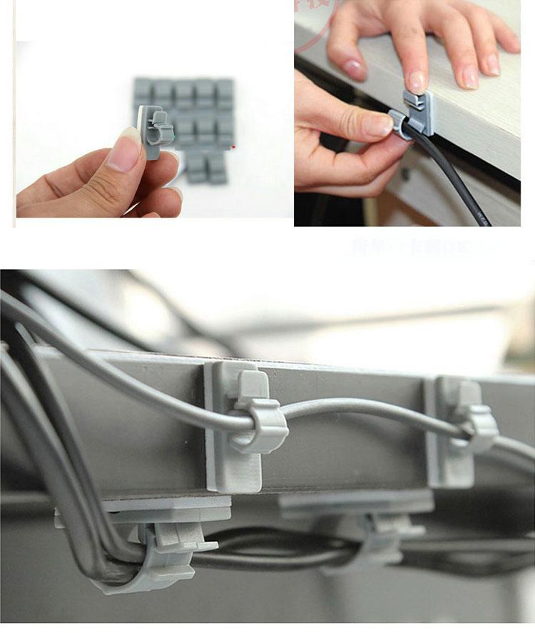 Bộ 20 dụng cụ kẹp chặn giữ dây điện (loại nhỏ), keo dán siêu chắc