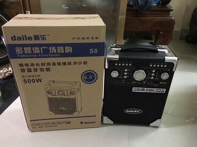 Loa bluetooth daile S8 tặng kèm 1 mic karaoke