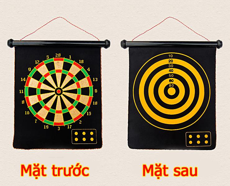 [HCM]Bảng phóng phi tiêu nam châm 15 inch (2 mặt game)