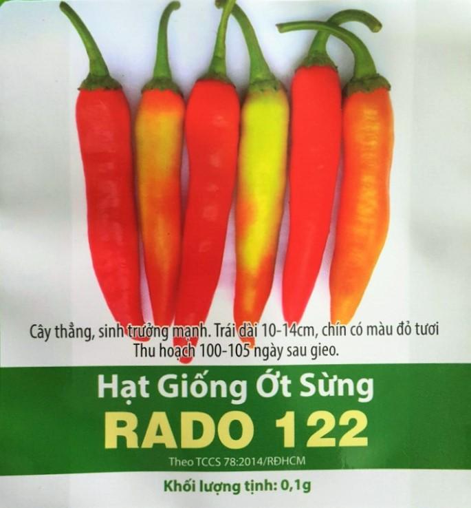 Hạt Giống Ớt Sừng RADO 112 - Gói 0.1 gram.