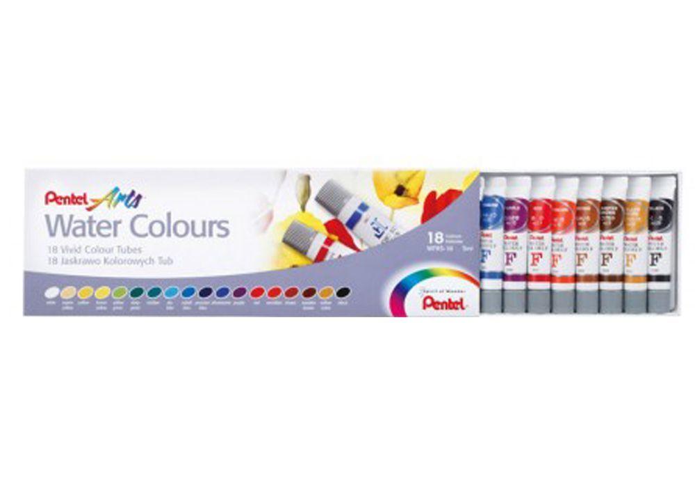 Màu Nước 18 Màu Pentel WFRS-18 (Tuýp 5ml)