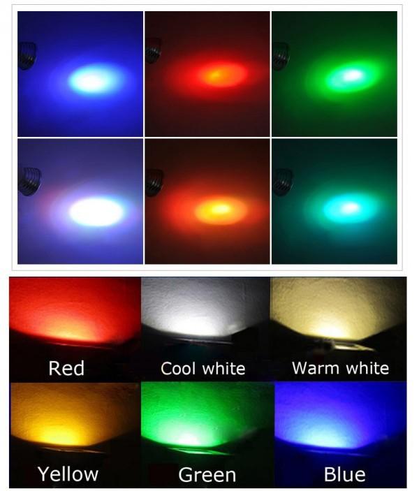 BÓNG  ĐỔI MÀU ĐUI E27 RGB ĐIỀU KHIỂN TỪ XA