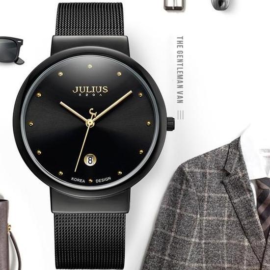 Đồng hồ đôi Julius JU1052 Đen