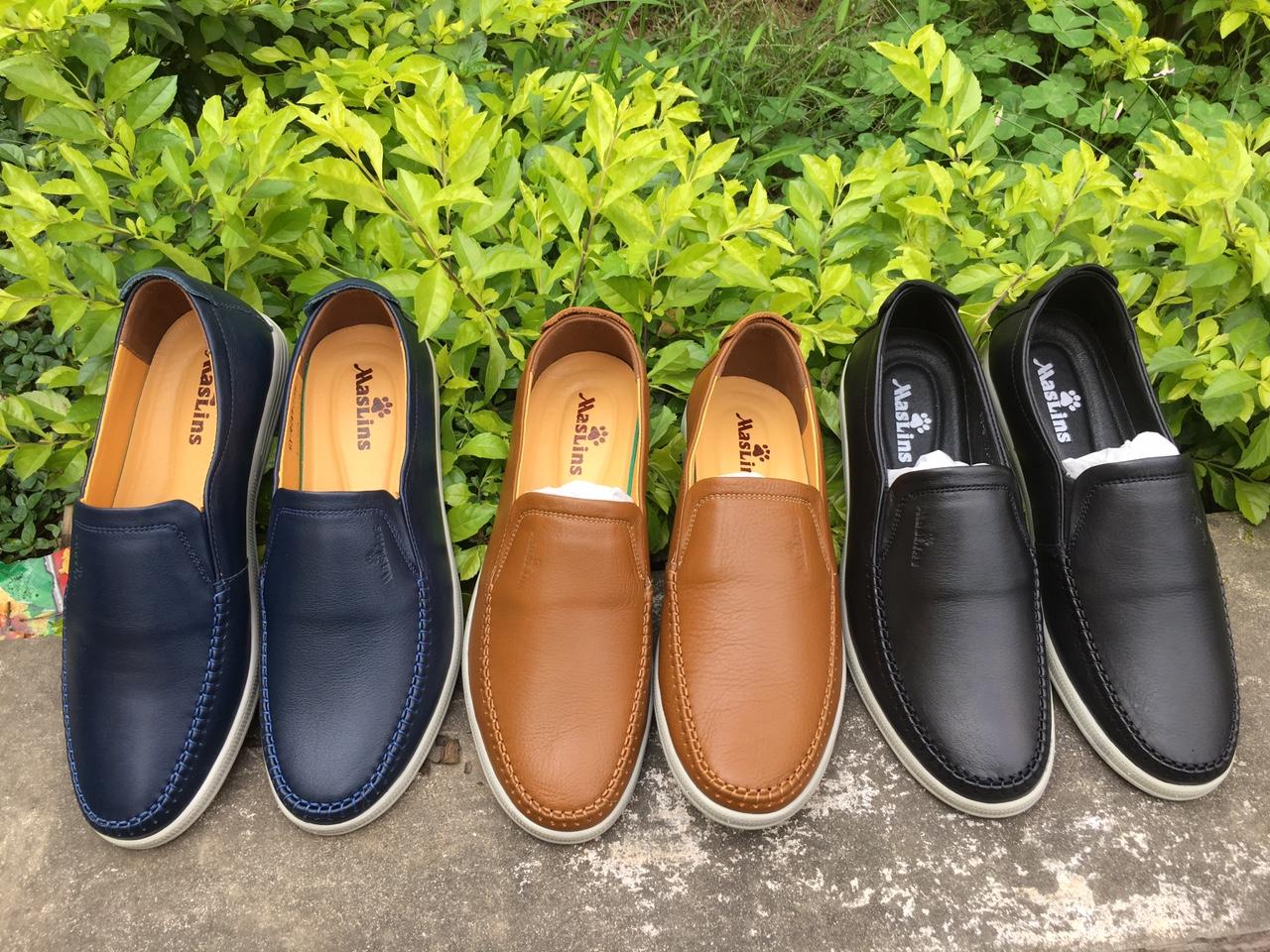 Giầy lười nam da bò 100%
