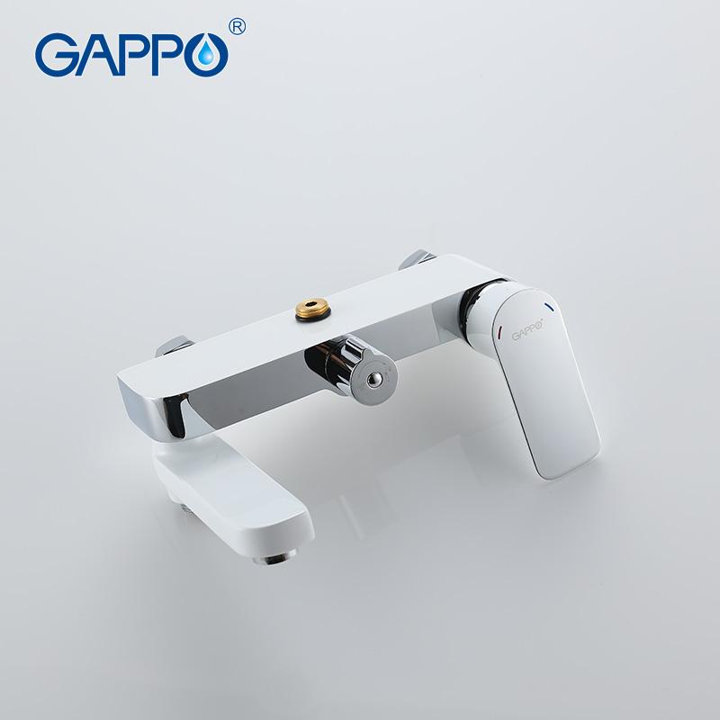 Cây sen đứng nóng lạnh GAPPO G2448 với lớp mạ Ni-Cr cao cấp, phủ ceramic trắng sứ sang trọng, bát sen hiệu ứng mưa rơi