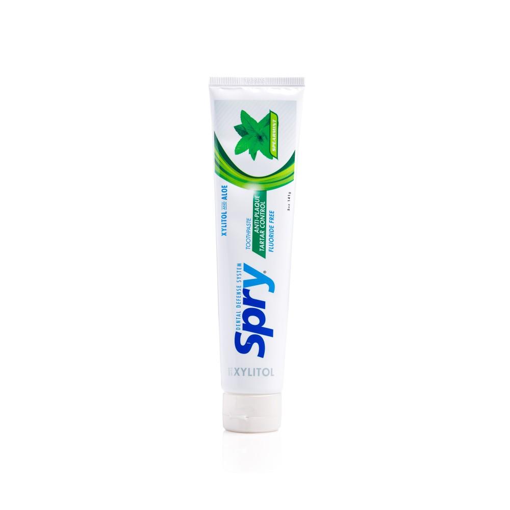 Kem đánh răng Spry, vị Spearmint 141g (Flouride Free)