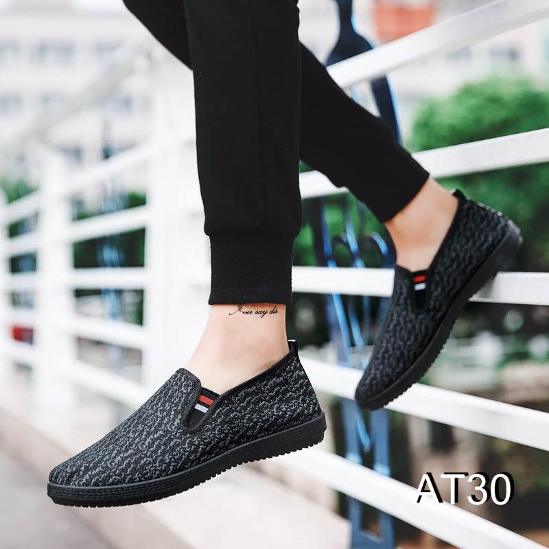 Giày Sneaker Nam Cá Tính Phong Cách Màu Đen