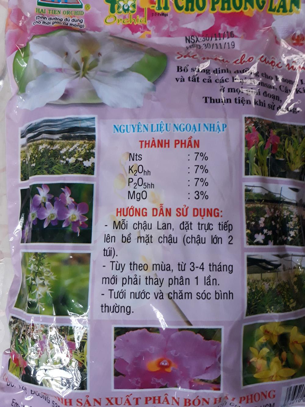 3 packs Package for orchid filter Hai Hai Duong (490g / pack)