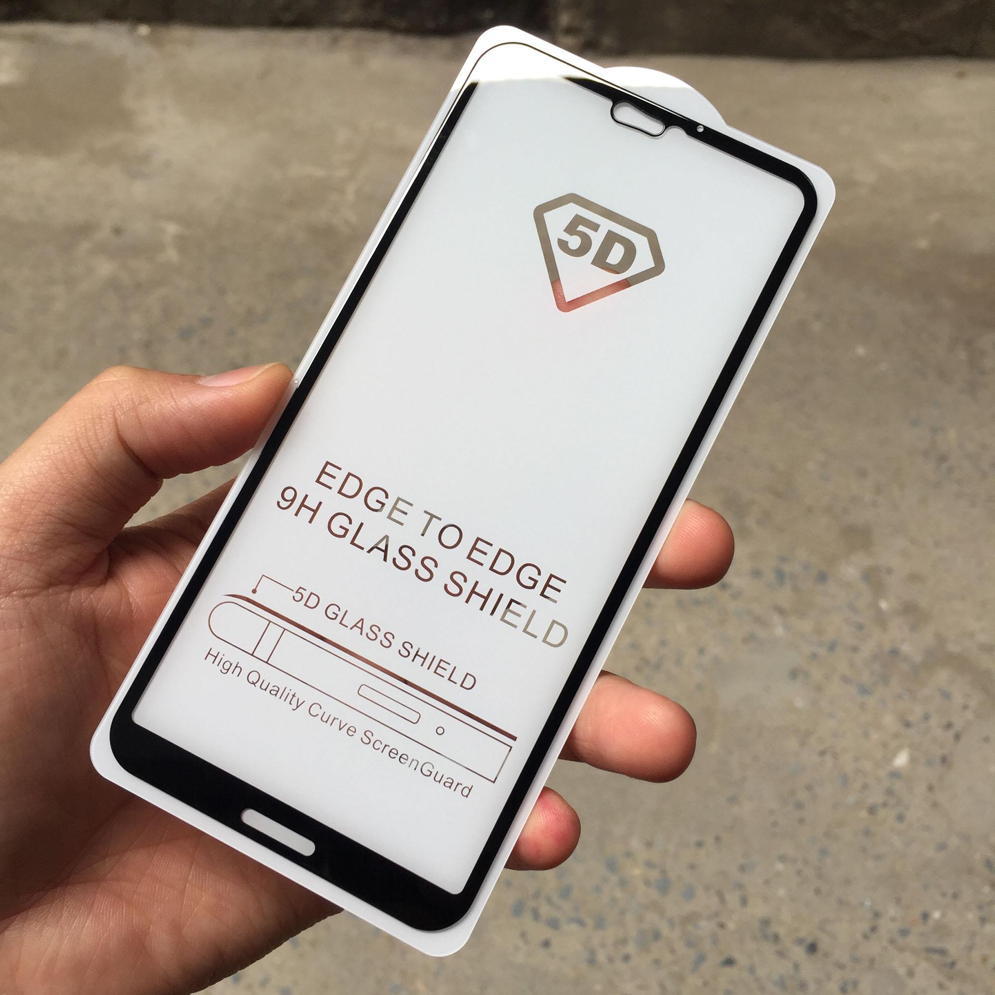 Kính cường lực Huawei Nova 3e / P20 Lite Đen (Full Màn, Full Keo)
