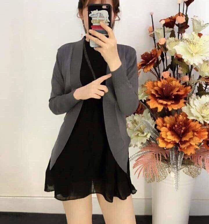 Áo khoác len vạc chéo