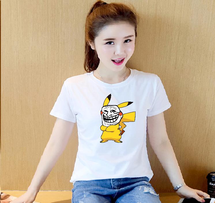 Áo thun nữ Pika Troll dễ thương