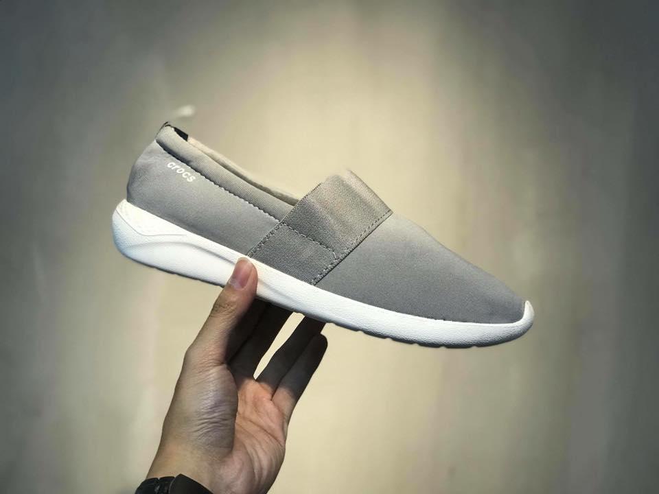 Giày Cross. Literide Slipon màu ghi cho nữ