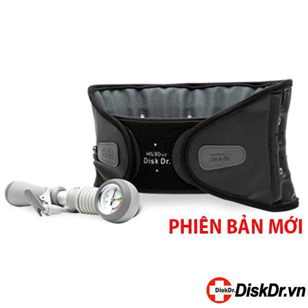 Đai kéo giãn cột sống lưng diskdr wg30 g2 đai hơi hàn quốc