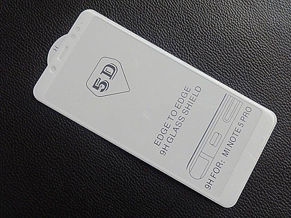 Kính cường lực 5D full keo cho Xiaomi Redmi Note 5 Pro (Trắng)