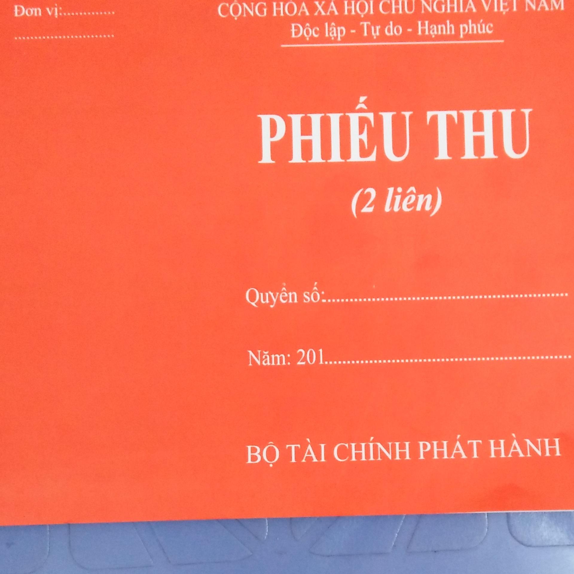 10 Phiếu thu hai liên