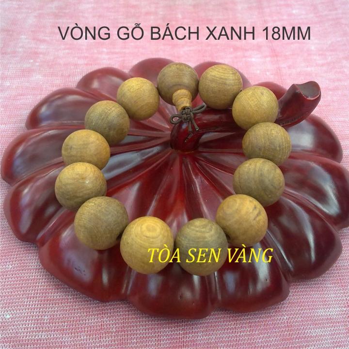 [HCM]Vòng tay gỗ bách xanh 18mm