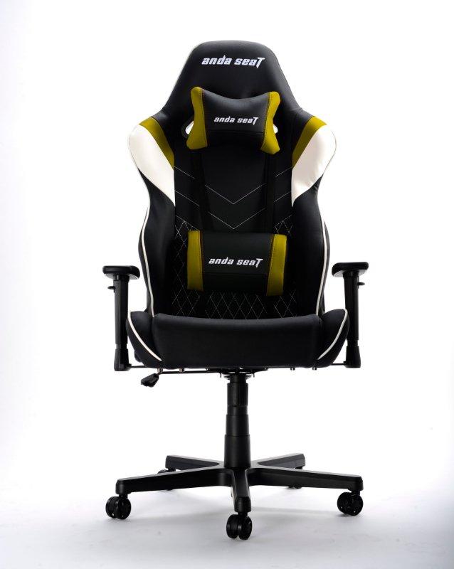 Anda Seat Assassin King Black/Yellow - Full PVC Leather 4D Armrest Gaming Chair