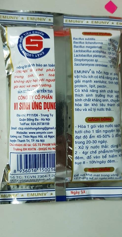 chế phẩm sinh học EM gói 200g