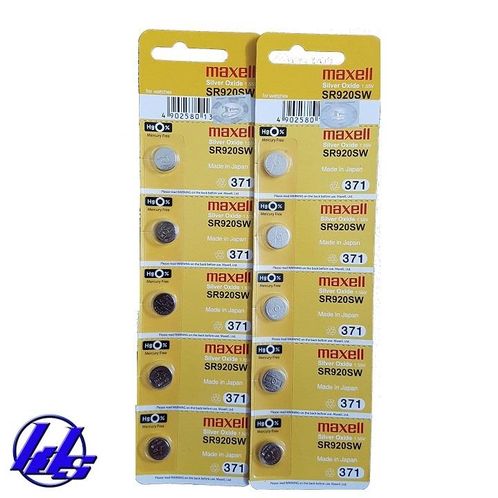 Pin đồng hồ SR920SW/371 Maxell - Vỉ 5 viên