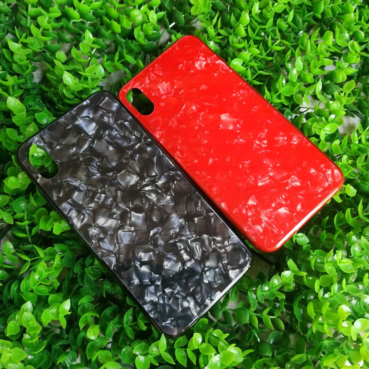 Ốp Lưng Kính 3D Vân Đá Cho iPhone XS Max (6.5 inch)
