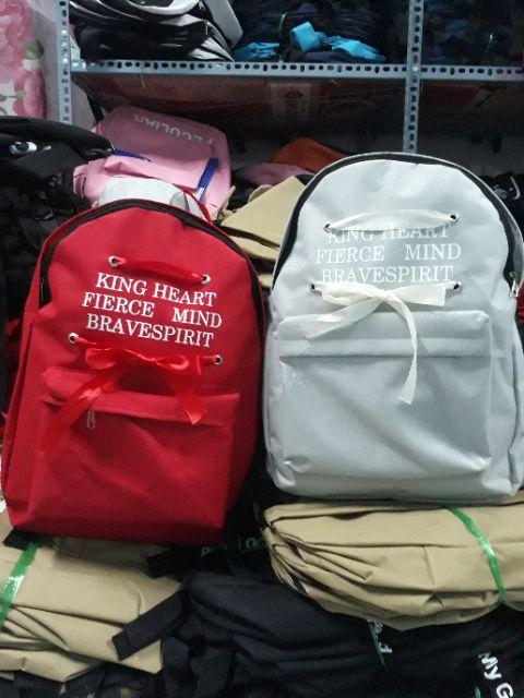 [HCM]Balo Nữ Kind Heart Thắt Nơ Thời Trang Cute