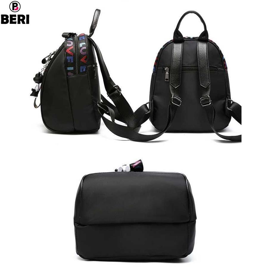 Ba lô nữ khóa gấu BERI đen - BALO012