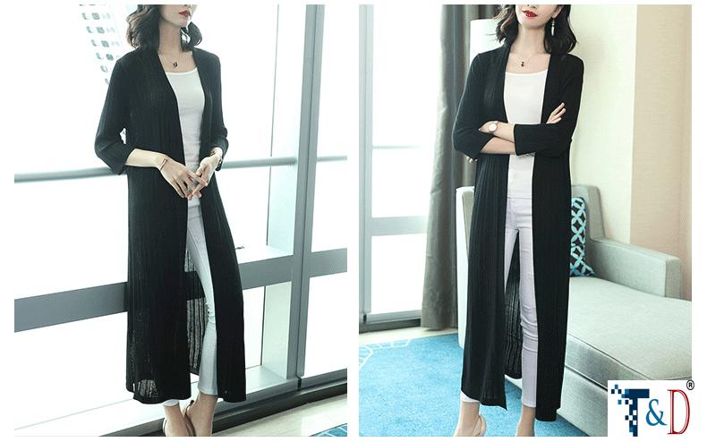 [HCM]ÁO KHOÁC NỮ CARDIGAN FORM DÀI MÀU ĐEN