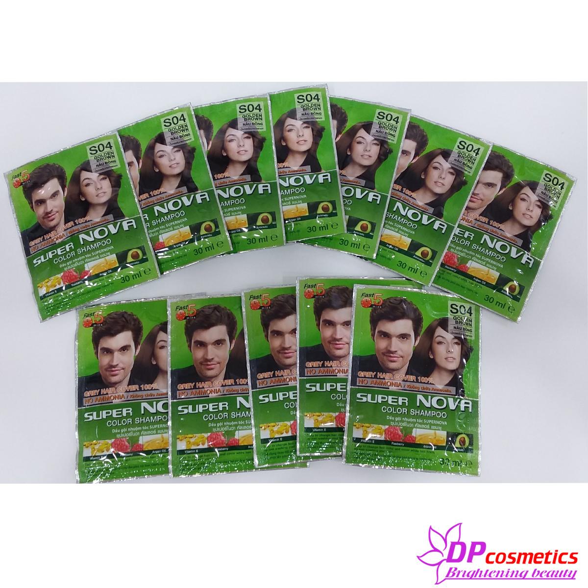 [HCM]Gội nhuộm màu tóc Super Nova S04 ( Nâu Đồng ) 1 gói đơn