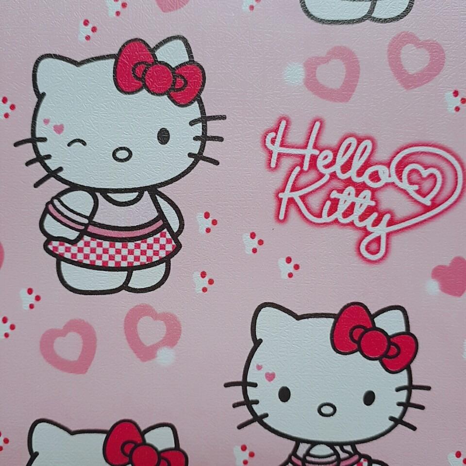 5m giấy dán tường kitty dễ thương khổ rộng 0.45m
