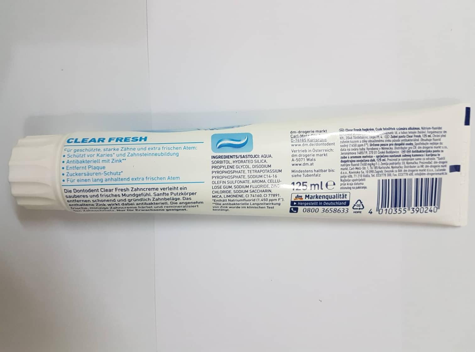 Kem đánh răng Dontodent, xách tay Đức