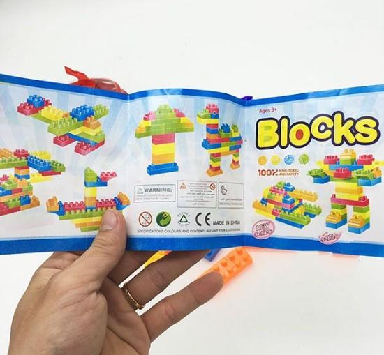 Ba lô chứa xếp hình bằng nhựa Blocks