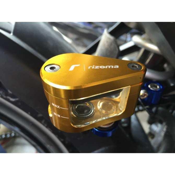 Bình dầu Rizoma kiểu giọt nước (Vàng - Kèm bas nhôm CNC)