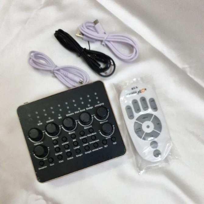 [HCM]Sound card thu âm V10 Auto Tune Cao Cấp
